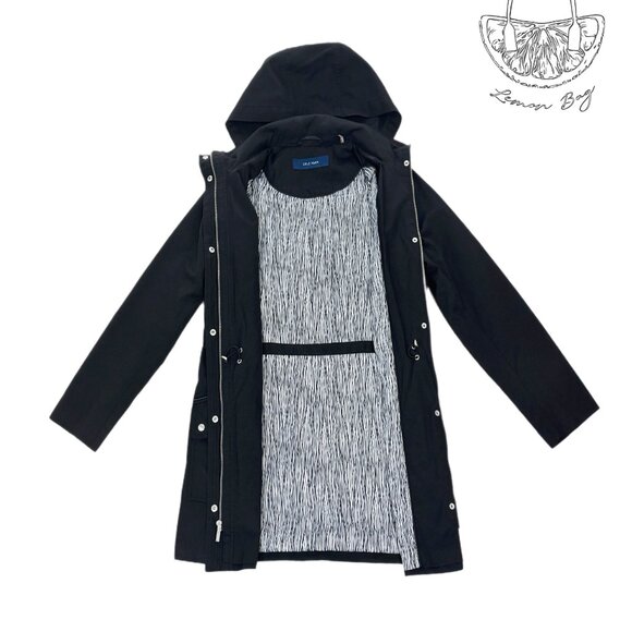 Cole Haan/ Rain Coat Anorack / Color Black/ Size XS - Picture 6 of 8